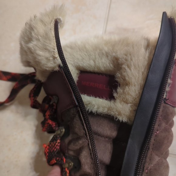 NEW Merrell Winterbelle Mahogany Peak Waterproof Boots (Women US Size 6) - Picture 8 of 14